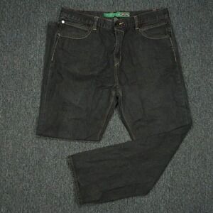 Coogi Jeans Mens 40x34 Black Straight Baggy Embroidered Pockets‎ 5 Pocket